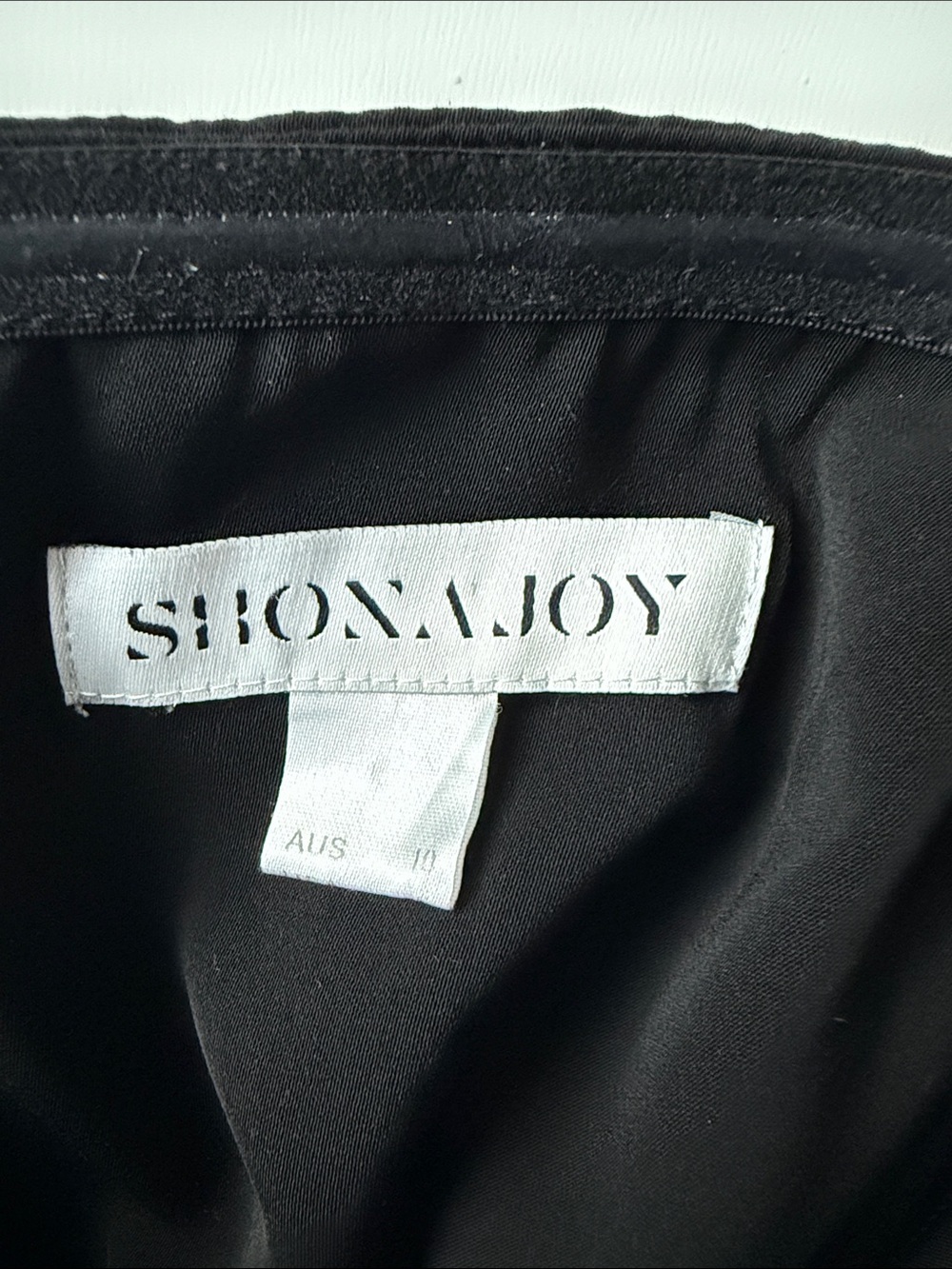 Shona Joy Black Strapless Draped Gown - Picture 5 of 8